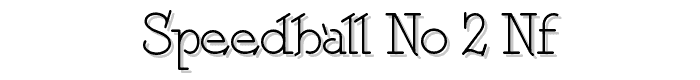Speedball No 2 NF font